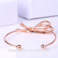 joyería hecha a mano de la forma del nudo del brazalete del oro color de rosa de la fábrica del OEM de China